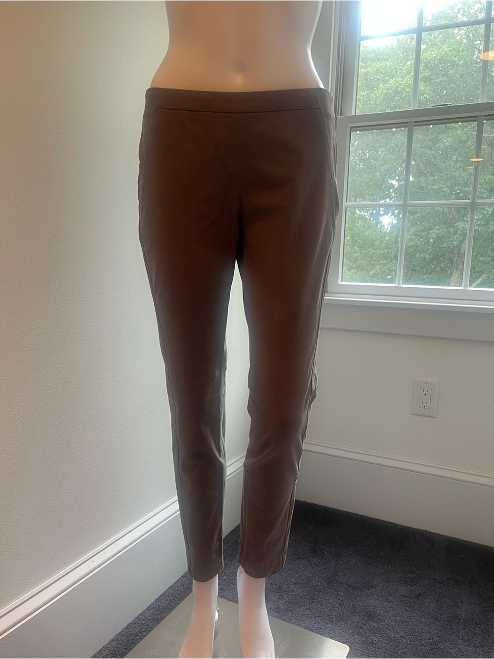 Brunello Cucinelli Skinny Cotton stretch pant  in Taupe Brown